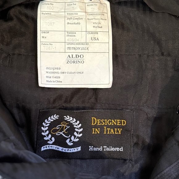 Aldo Zorino | Men's Blend Wool Soft Comfort Breathable Pants in Black, 30W - Picture 5 of 10